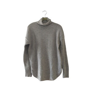 Gap Women's Medium Cowl Neck Grey Tunic Sweater Warm Cozy Cabincore Snuggles